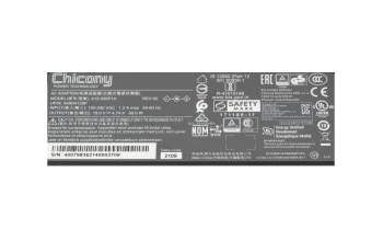 Medion Akoya P17619 original Chargeur 90 watts arrondie