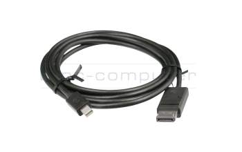 Mini-DisplayPort câble de données / charge noir 2,00m pour Lenovo ThinkPad X1 Tablet Gen 2 (20JB/20JC)