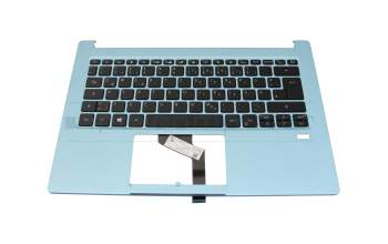 NK.I1313.01H original Acer clavier incl. topcase DE (allemand) noir/bleu avec rétro-éclairage
