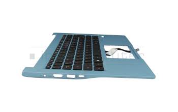 NK.I1313.01H original Acer clavier incl. topcase DE (allemand) noir/bleu avec rétro-éclairage