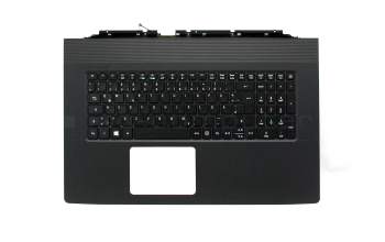 NSK-REDBW 0G original Acer clavier incl. topcase DE (allemand) noir/noir avec rétro-éclairage