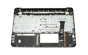 NSK-UPTBU 0G original Darfon clavier incl. topcase DE (allemand) argent/argent avec rétro-éclairage