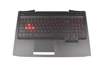 NSK-XG0BQ original HP clavier incl. topcase DE (allemand) noir/noir avec rétro-éclairage