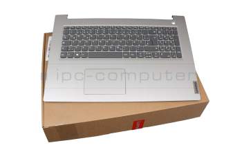 PC5C-GE original Lenovo clavier incl. topcase DE (allemand) gris/argent (Fingerprint)