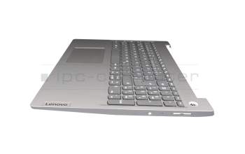 PC5C-GE original Lenovo clavier incl. topcase DE (allemand) gris/argent Empreinte digitale