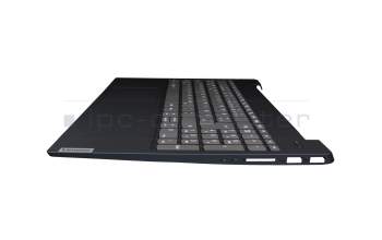 PC5C-GE original Lenovo clavier incl. topcase DE (allemand) gris/bleu