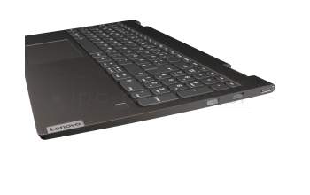 PC5SB-GR original Lenovo clavier incl. topcase DE (allemand) gris/gris avec rétro-éclairage