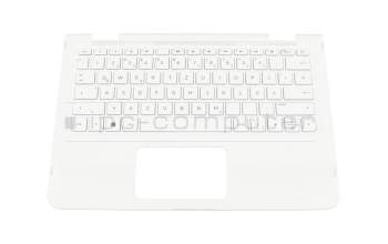 PK131U42B10 original Compal clavier incl. topcase DE (allemand) blanc/blanc