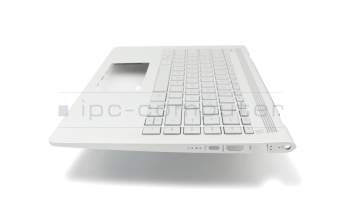 PK1322R2B10 original HP clavier incl. topcase DE (allemand) argent/argent avec rétro-éclairage