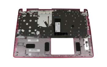 PK132CE1A11 original Chicony clavier incl. topcase DE (allemand) noir/rouge avec rétro-éclairage