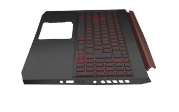 PK132K11A11 original Acer clavier incl. topcase DE (allemand) noir/noir/rouge avec rétro-éclairage