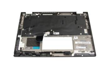 PK132S93B34 original Lenovo clavier incl. topcase ND (nordique) noir/noir avec rétro-éclairage et mouse stick