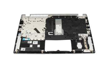 PK1334G1E14 original Acer clavier incl. topcase CH (suisse) argent/argent avec rétro-éclairage