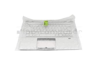 PK1334G1E14 original Acer clavier incl. topcase CH (suisse) argent/argent avec rétro-éclairage