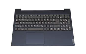 PK37B00RB00TI original Lenovo clavier incl. topcase DE (allemand) gris/bleu