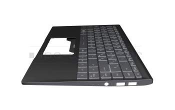 PN036356 original MSI clavier incl. topcase IT (italien) gris/noir avec rétro-éclairage