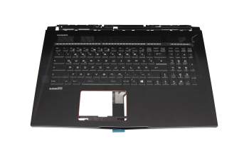 PN129744 original MSI clavier incl. topcase DE (allemand) noir/noir avec rétro-éclairage