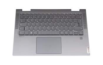 PR4SB-GE original Lenovo clavier incl. topcase DE (allemand) gris/gris avec rétro-éclairage