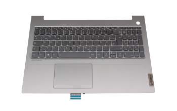 PR5SB-GR original Lenovo clavier incl. topcase DE (allemand) gris/gris avec rétro-éclairage