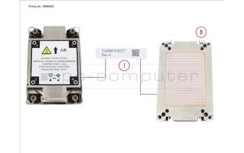 Fujitsu PY-TKCPCA8 RX2530M7 1U CPU HEATSINK