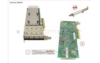 Fujitsu PLAN EP QL41134 4X 10GB SFP+ pour Fujitsu Primergy RX2530 M5