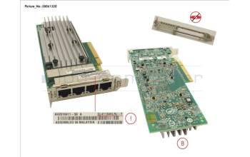 Fujitsu PLAN EP QL41134 4X 10GBASE-T pour Fujitsu Primergy RX2520 M4