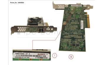 Fujitsu QLE2670 SINGLE PORT 16GB FCC pour Fujitsu Primergy RX4770 M3