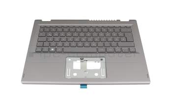 QV03P_A10EWL original Acer clavier incl. topcase DE (allemand) gris/gris avec rétro-éclairage