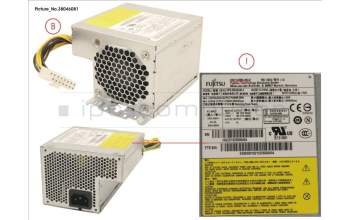 Fujitsu PSU 250W 85+ pour Fujitsu Esprimo D556