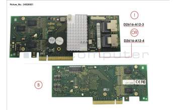 Fujitsu RAID CTRL SAS 6G Int D2616 512MB Rev3 pour Fujitsu Primergy TX2540 M1