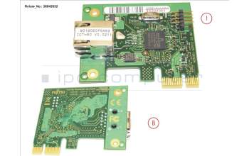 Fujitsu DASH LAN CARD, GE PCIE X1, DS pour Fujitsu Esprimo P556