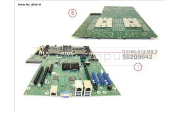 Fujitsu D3386_TX2550M4/RX2520M4 pour Fujitsu Primergy TX2550 M4