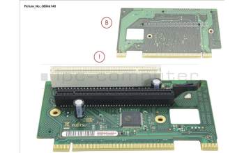 Fujitsu RISER CARD D3554 PCIE X16 +PCI pour Fujitsu Celsius J580