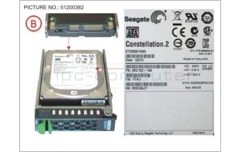 Fujitsu HD SATA 6G 250GB 7.2K HOT PLUG 2.5\' BC pour Fujitsu Primergy TX2540 M1