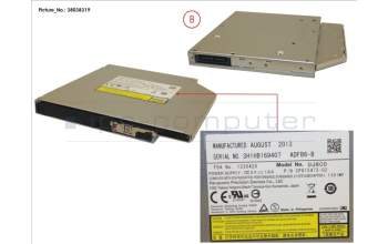 Fujitsu DVD ROM SLIMLINE pour Fujitsu Primergy RX4770 M3