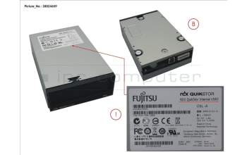 Fujitsu RDX DRIVE USB3.0 3.5\' INTERNAL pour Fujitsu Primergy TX1320 M3