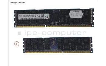 Fujitsu 16 GB DDR3 RG 1866 MHZ PC3-14900 2R pour Fujitsu Primergy RX300 S8