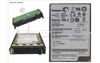 Fujitsu HD SAS 6G 300GB 10K HOT PL 2.5\' EP pour Fujitsu Primergy RX4770 M2