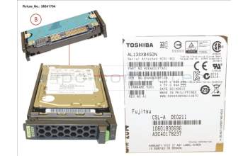 Fujitsu HD SAS 6G 450GB 15K HOT PL 2.5\' EP pour Fujitsu Primergy BX2560 M2