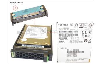Fujitsu HD SAS 6G 600GB 15K HOT PL 2.5\' EP pour Fujitsu Primergy RX4770 M1