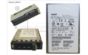 Fujitsu HD SAS 6G 300GB 15K HOT PL 3.5\'\' EP pour Fujitsu Primergy RX2520 M1