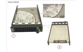 Fujitsu SSD SATA 6G 100GB HOT PL 2.5\' EP ME pour Fujitsu Primergy RX4770 M1