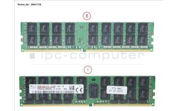 Fujitsu 32GB (1X32GB) 4RX4 DDR4-2133 LR ECC pour Fujitsu Primergy RX2560 M1