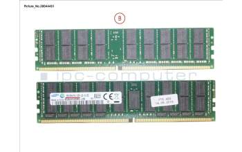 Fujitsu 32GB (1X32GB)4RX4 DDR4-2133 LR ECC pour Fujitsu Primergy RX4770 M2