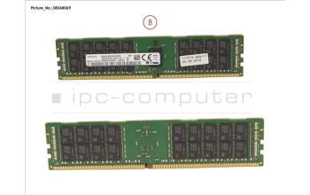 Fujitsu 16 GB DDR4 2400 MHZ PC4-2400T-R RG ECC pour Fujitsu Primergy RX4770 M3