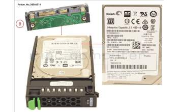 Fujitsu HD SATA 6G 1TB 7.2K 512E HOT PL 2.5\' BC pour Fujitsu Primergy RX300 S8