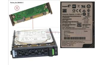 Fujitsu S26361-F3907-L200 Fujitsu HD SATA 6G 2TB 7.2K HOT PLUG 2.5\" BC 512e