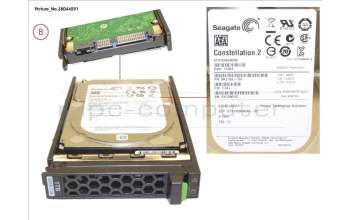 Fujitsu HD SATA 6G 1TB 7.2K HOT PL 2.5\' BC pour Fujitsu Primergy RX2560 M2