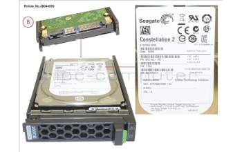 Fujitsu HD SATA 6G 250GB 7.2K HOT PL 2.5\' BC pour Fujitsu Primergy RX2560 M1
