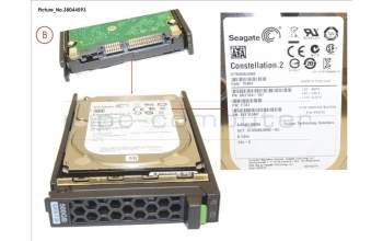 Fujitsu HD SATA 6G 500GB 7.2K HOT PL 2.5\' BC pour Fujitsu Primergy RX2560 M2